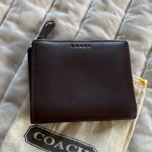 Coach Dark Brown Leather Wallet